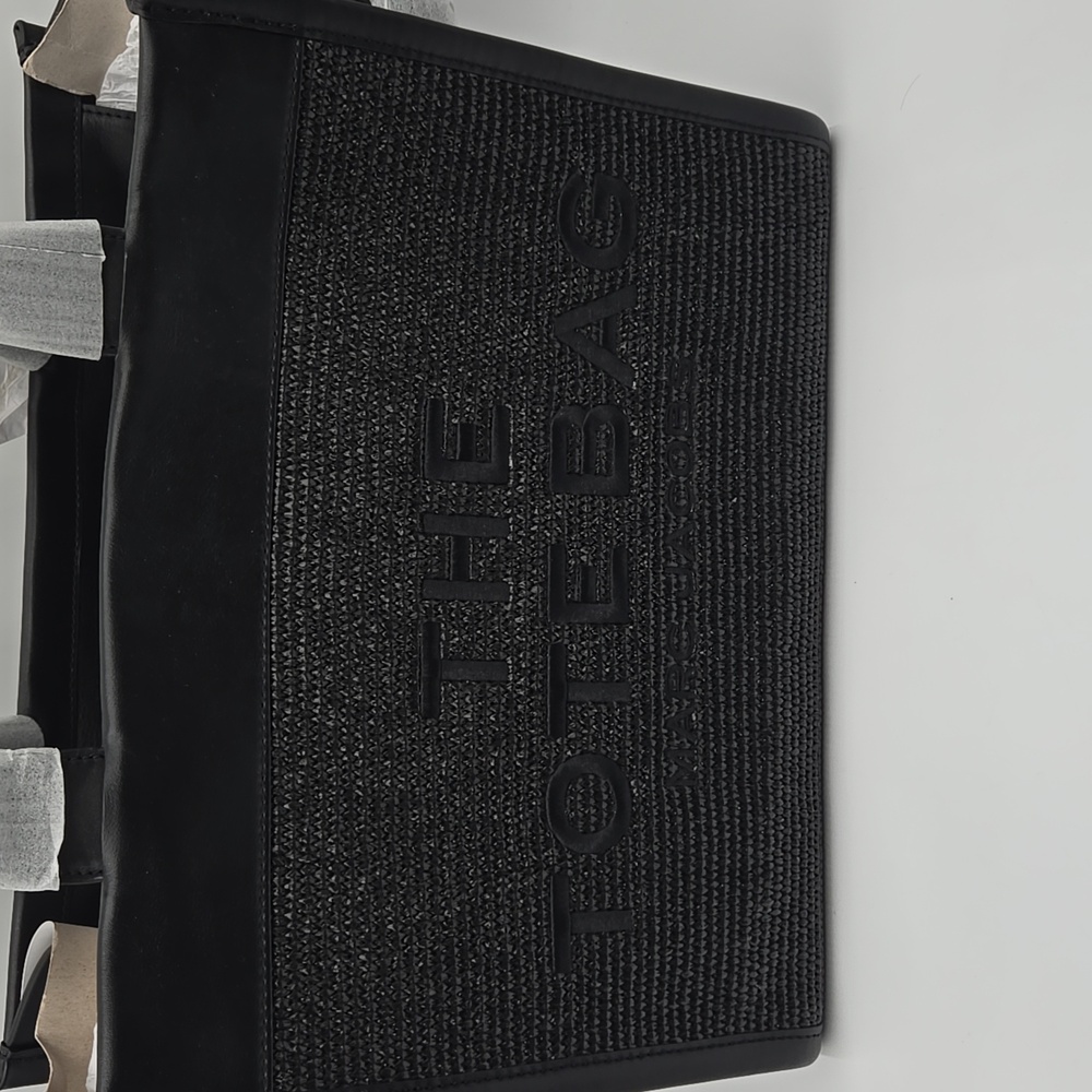 #123 NWT - Marc Jacobs The Woven DTM Large Tote/Shoulder/Crossbody Black Bag - Picture 12 of 17